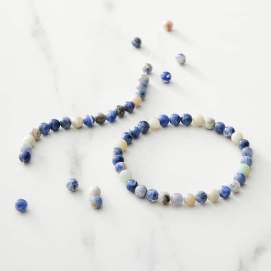 Blue Sodalite Round Beads, 6mm by Bead Landing™